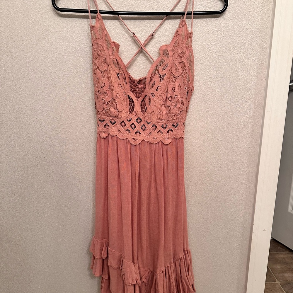 Peachy Pink Summer Dress